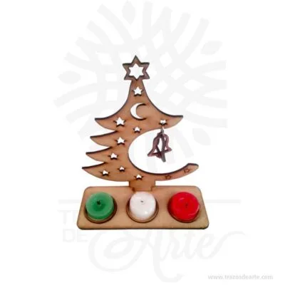 Arbol navidad velas en MDF de 3 mm, cortado con láser. Este es un maravilloso regalo, suvenir; empresarial o para amigos y familiares. No incluye velas. La Navidad (en latín: nativitas, ‘nacimiento’), también llamada coloquialmente «pascua», es una de las festividades más importantes del cristianismo, junto con la Pascua de resurrección y Pentecostés. Esta solemnidad, que conmemora el nacimiento de Jesucristo en Belén, se celebra el 25 de diciembre en la Iglesia católica, en la Iglesia anglicana, en algunas comunidades protestantes y en la mayoría de las Iglesias ortodoxas. En cambio, se festeja el 7 de enero en otras Iglesias ortodoxas como la Iglesia ortodoxa rusa o la Iglesia ortodoxa de Jerusalén, que no aceptaron la reforma hecha al calendario juliano para pasar al calendario conocido como gregoriano, nombre derivado de su reformador, el papa Gregorio XIII. El 25 de diciembre es un día festivo en muchos países celebrado por millones de personas alrededor del mundo y también por un gran número de no cristianos. Arbol navidad velas Material: MDF de 3 mm de Alta Calidad Tamaño 18 x 8 x 20 cm Color: Descripción en foto Vendido y enviado por: Trazos de Arte. Envió rápido y seguro
