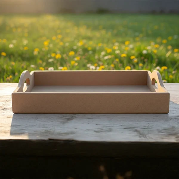 Bandeja en madera MDF 3 Bandeja en madera MDF de 40 x 30 x 8 cm vista frontal