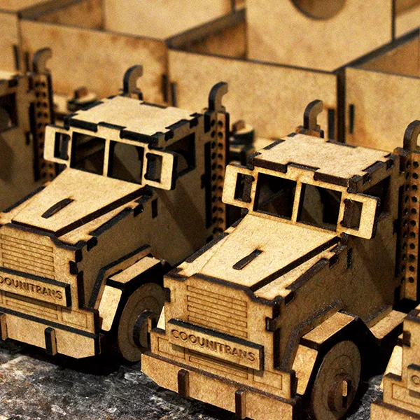 Tractomula para personalizar en MDF 2 Detalle de cabezales de tractomula para personalizar en MDF