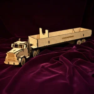 Tractomula para personalizar en MDF 6 Tractomula para personalizar en MDF vista lateral izquierda