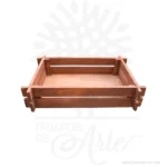 Caja tipo bandeja pintada envejecida