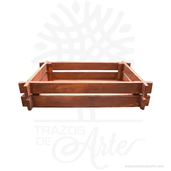 Caja tipo bandeja pintada envejecida | Trazos de Arte Caja tipo bandeja pintada envejecida - Imagen 3