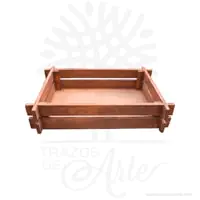 Caja tipo bandeja pintada envejecida Caja tipo bandeja pintada envejecida - Imagen 5