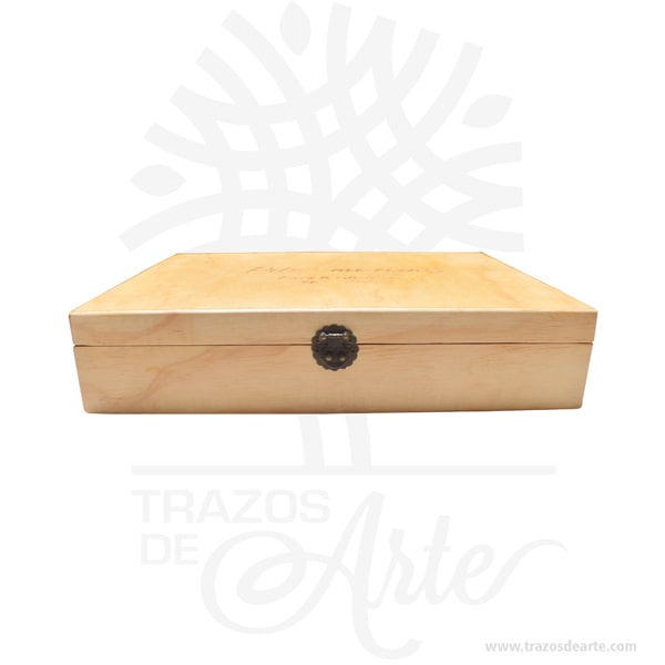 Caja de madera triplex de pino personalizada - Precio COP