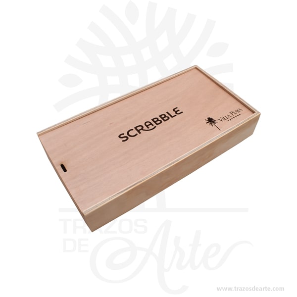 Caja en madera de pino de 40 x 20 x 6 cm - Precio COP