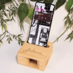 Amplificador pequeño en madera de pino