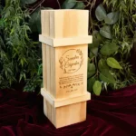 Caja para vino en madera 33 X 10 X10 cm