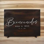 Letrero Para Boda de Madera