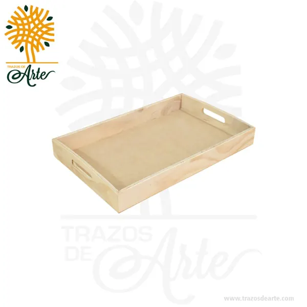 Bandeja en madera para desayunos | Trazos de Arte Bandeja en madera para desayunos, diseñada para añadir un toque de elegancia a tus desayunos sorpresa y anchetas especiales. Esta bandeja es la compañera ideal para crear momentos inolvidables. Su construcción en madera triplex de pino asegura una durabilidad excepcional y un aspecto sofisticado. Equipada con asas ergonómicas, transportarla será cómodo y práctico. Además, su diseño versátil y personalizable permite que se convierta en una verdadera pieza de arte única en su tipo. Ya sea como un regalo impresionante para bodas, aniversarios o eventos especiales como el Día de San Valentín, o como un elemento decorativo que realce la belleza de tu hogar, esta bandeja en madera triplex es un verdadero tesoro. Su popularidad en nichos de mercado específicos habla de su calidad y de la lealtad de sus compradores.