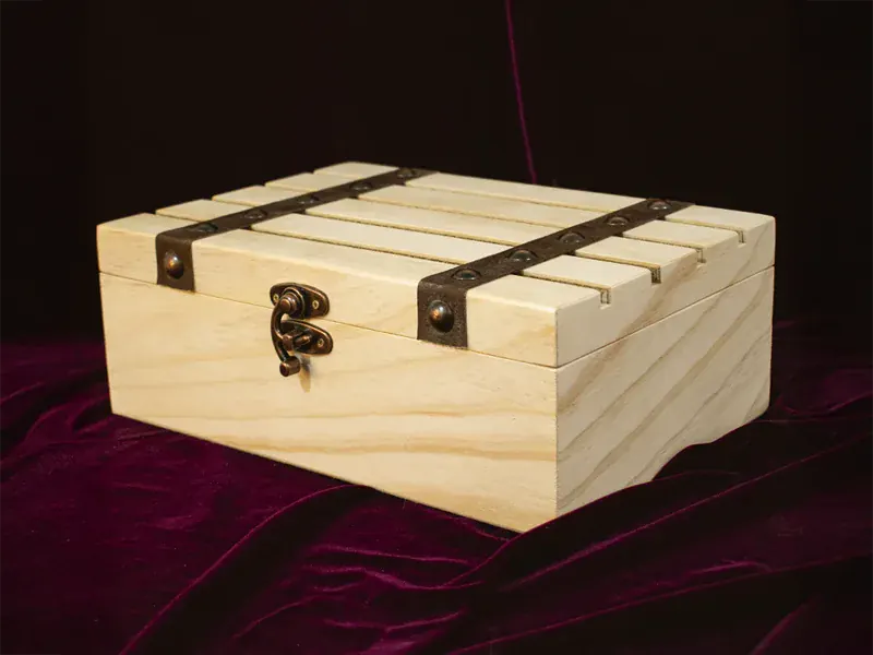 Cajas de madera personalizadas con grabado láser Trazos de Arte