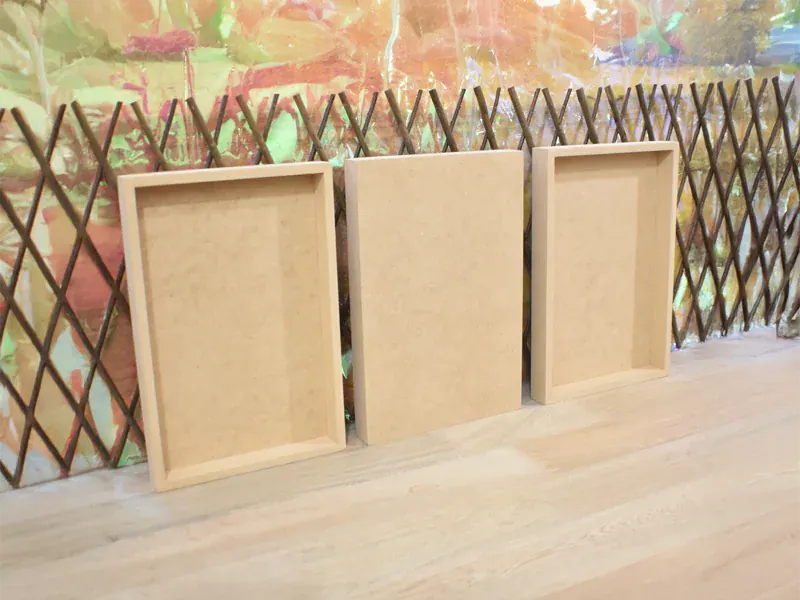 Cajas de madera personalizadas con grabado láser Trazos de Arte