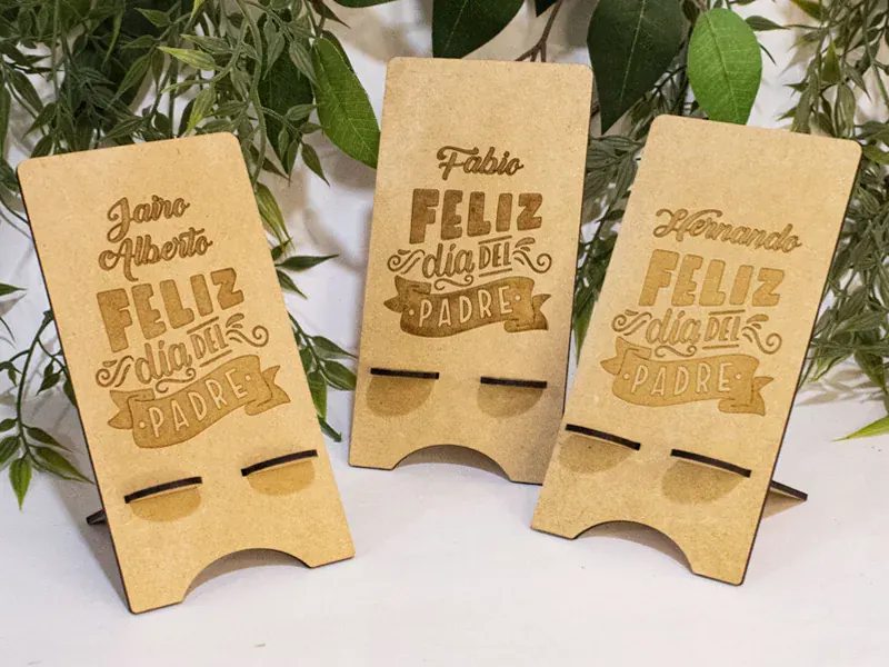 Cajas de madera personalizadas con grabado láser Trazos de Arte