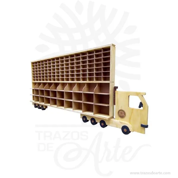 Camión repisa para carros de colección personalizado Camión repisa para carros de colección personalizado para 142 carros, perfecto mostrador para colecciones, hecho en madera con incrustaciones tipo intarsia. Es hecho de diferentes tipos de madera, basado en requisitos de color, para conseguir el efecto deseado. Las diferentes piezas se cortan de la madera deseada cepillada de diferentes espesores para proporcionar profundidad y contorno luego cuidadosamente a mano se pulen y se pegan a la placa de respaldo. el camión repisa para 142 carros tiene una apariencia rústica conveniente para colgar casi en cualquier lugar. La técnica de intarsia incrusta secciones de madera dentro de la sólida matriz de piedra de pisos y paredes o de mesas y otros muebles. Por contraste marquetería ensambla un patrón de chapas pegadas sobre la canal. Se cree que la palabra “intarsia” se deriva de la palabra latina “interserere” que significa “insertar”. Cuando Egipto entró bajo el dominio árabe en el siglo VII, las artes indígenas de intarsia y incrustaciones de madera, que se prestaban a los decorados no representativos y los patrones de azulejos , se extendieron por todo el magreb . La técnica de intarsia ya se había perfeccionado en el norte de África islámico antes de que se introdujera en la Europa cristiana a través de Sicilia y Andalucía . Tenga en cuenta que la madera es un material único, por lo que cuándo lo reciba será similar, no exactamente al de la foto. Camión repisa para carros de colección personalizado Material: Madera de pino y Triplex de pino Tamaño 190 × 90 × 11 cm. Tamaño casilla: 9 x 4 x 4 cm y de 15 x 10 x 10 cm Color: Descripción en foto. Fecha estimada de entrega: De 15 a 20 días hábiles (en Bogotá, Medellín, Cali), al resto del país de 25 a 30 días. Recuerda que el tiempo de entrega comienza a partir del momento en que tu pago sea confirmado. Todos los productos son entregados al domicilio que informaste al realizar la compra. Vendido y enviado por: Trazos de Arte. Envió rápido y seguro. Personalización Realiza un pedido personalizado, podemos agregar lo que desees, como nombre, fecha, frase, logotipo, imagen o empaque regalo. Ofrecemos: Grabado por láser, grabado CNC Router, sublimado o papel adhesivo, el precio varía según el tipo de personalización que desee, encontrara más información en Servicios en nuestro menú secundario. Si desea cotizar o tiene preguntas presione el botón Cotizar personalización con gusto las responderemos. ¿Como comprar? Selecciona tu producto. Si tienes alguna duda por favor escríbenos. Haz clic en el botón de compra y la cantidad que deseas. Ingresa los datos de facturación y entrega. Realiza el pago de tu pedido. Recibe el pedido en tu domicilio. En nuestra plataforma encontrarás el método de pago que más se ajusta a tu necesidad.