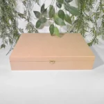 Caja de Madera en MDF con Bisagras y Cierre de Broche