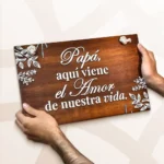 Letrero de Bienvenida para Boda en Madera Personalizado